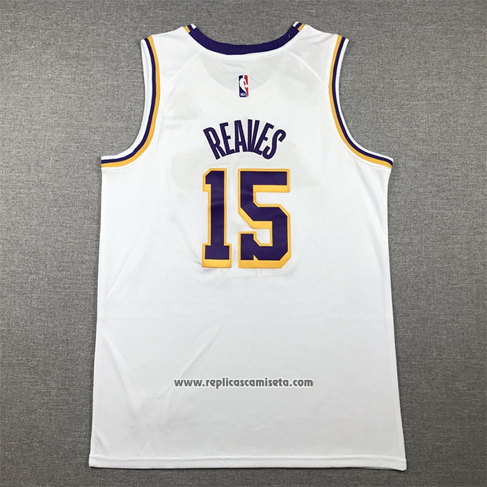 Camiseta Los Angeles Lakers Austin Reaves #15 Association 2022-23 Blanco